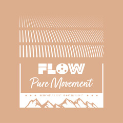 A fluid, rhythmic line design symbolizing effortless motion, balance, and the natural flow of movement.