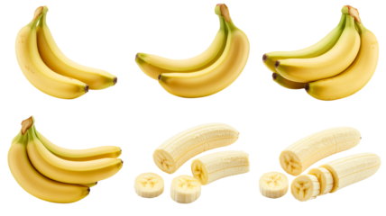 Delicious fresh bananas ready for smoothies and healthy snacks