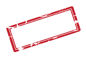 Distressed red stamp frame for creative designs, great for adding texture and retro flair to your project, use for branding, promotions, and social media