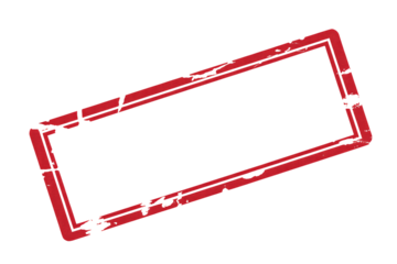 Distressed red stamp frame for creative designs, great for adding texture and retro flair to your project, use for branding, promotions, and social media