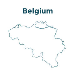 Belgium Administrative Map Vector: Detailed Outline of Federal Regions and Provinces (Flanders, Wallonia, Brussels). Essential for EU/NATO Presentations, Economic Data, and Global Business Strategy.