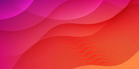 Vibrant abstract gradient background with modern flowing waves. futuristic technology concept