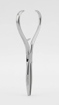 Close up of a sterile surgical instrument for medical procedures.