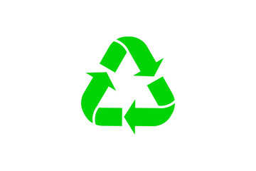 Bright green recycling symbol illustrating environmental sustainability and waste reduction efforts