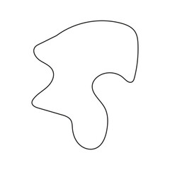 abstract outline blobs for decoration