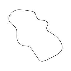 Obraz premium abstract outline blobs for decoration