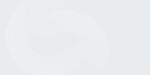 Abstract white glowing geometric lines on gray background. Modern shiny blue circle lines pattern. Futuristic technology concept. Suit for cover, poster,