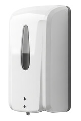 Wall-mounted automatic liquid soap dispenser with an infrared sensor isolated with transparent background