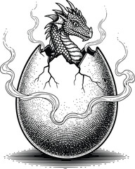 Fototapeta premium Shadowy winged creature with flowing tendrils in a mysterious dark fantasy scene