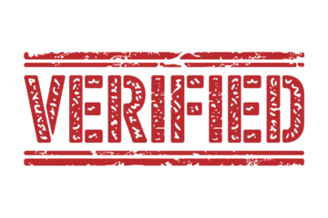 Bold verified stamp conveys trust, security, and authenticity for branding, documents, or marketing materials with a strong visual impact