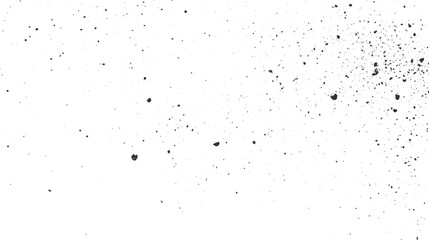 Black ink splatters and dots on a white background vector