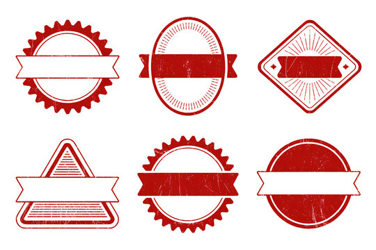 Versatile vintage red label collection for branding projects, perfect for adding a touch of retro style to your designs and marketing materials