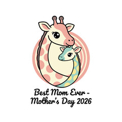 Fototapeta premium Mama Giraffe Love – Mother’s Day 2026