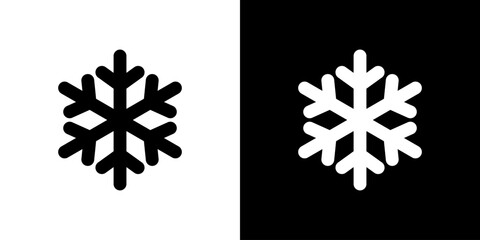 雪の結晶のシンプルアイコン