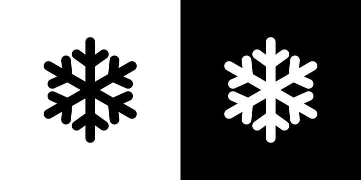 雪の結晶のシンプルアイコン