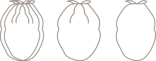 Hand-drawn vector illustration of a pair of shoes and a girl with a rope and long hair, featuring a black insect spider silhouette