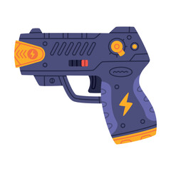 Fototapeta premium Stun Gun as Self-defense Tool and Equipment for Protection Vector Illustration