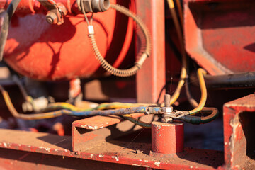 An electrical earthing line connection point of the metal part, for safety reason to release the...