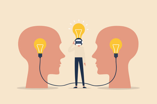 Transferring ideas and knowledge between people through virtual reality technology