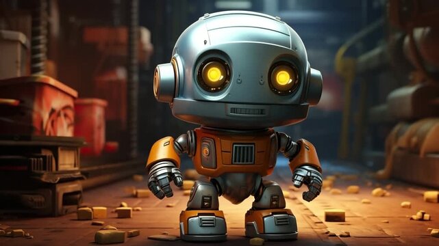 Futuristic toy robot, autonomous programmable new color technique