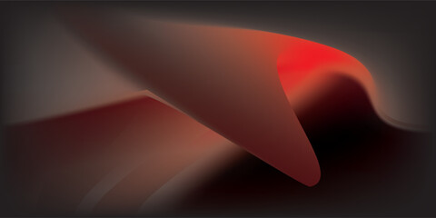 Abstract black, red, and white gradient mesh background vector illustration with a curved design. Perfect for web banners, posters, covers, templates, brochures, wallpapers, and flyers.