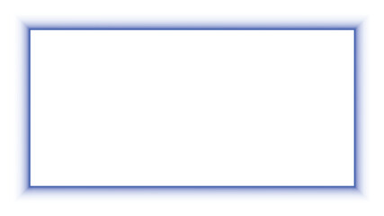 Obraz premium Glowing Blue Rectangular Frame Element on Black Background