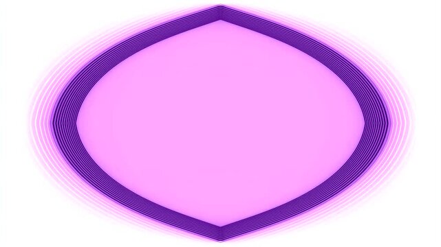 Abstract Neon Purple Oval Shape