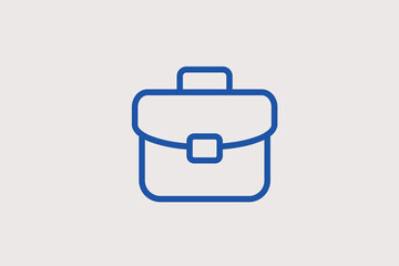 suitcase illustration in line style design. Vector illustration.	