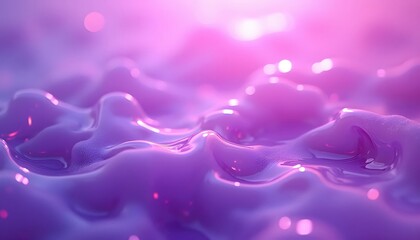 Glowing Iridescent Fluid Patterns With Dramatic Folding Motions