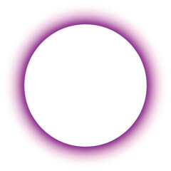 Abstract Purple Glowing Gradient Circle Ring on Black Background