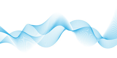 Abstract wave blend waves lines and technology background. Digital geometric transparent flowing smooth carve lines wave pattern background.	