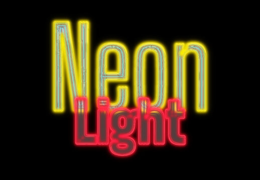 Neon Light Text Effect