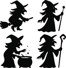 set of halloween elements