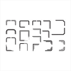 Elegant Set of Borders and Corners Vector Illustrations &ndash; Decorative Frames for Design vector.