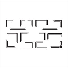 Elegant Set of Borders and Corners Vector Illustrations &ndash; Decorative Frames for Design vector.
