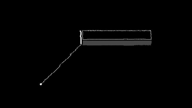 Glitch Modern Callout HUD Element With Digital Interface. Alpha.