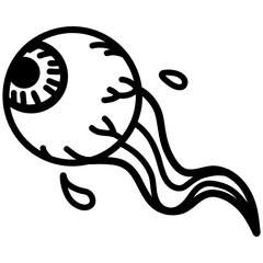 Eyeball Cartoon Drawing Illustration