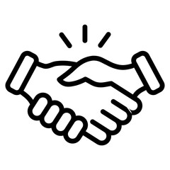 Handshake Deal  Icon Element For Design
