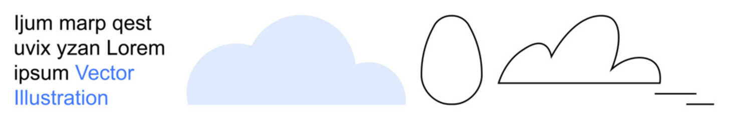 Branding, education, nature , minimalistic art, abstract design, digital content. A cloud, egg and lines rendered with simplicity. Perfect for branding and nature-themed projects