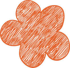 Abstract colorful different shapes sticker icon. Vector icon of abstract organic shapes. Groovy funky flower, bubble, star, loop, waves in trendy retro 90s 00s cartoon style