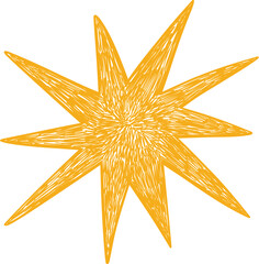 Abstract colorful different shapes sticker icon. Vector icon of abstract organic shapes. Groovy funky flower, bubble, star, loop, waves in trendy retro 90s 00s cartoon style