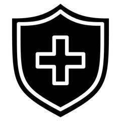 Obraz premium Shield Plus Icon Element For Design