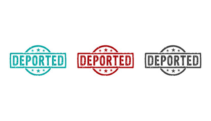 Deported stamp and stamping