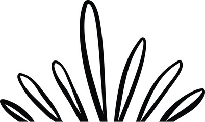 Vector icon of hand-drawn cartoony expression sign doodle, curve directional arrows, emoticon effects design elements, cartoon character emotion symbols, cute decorative brush stroke lines