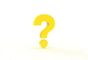 3D Question Mark Icons On Transparent Background. oncept of curiosity and inquiry, isolated on white background