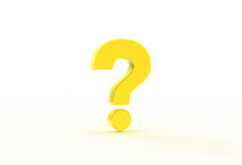 3D Question Mark Icons On Transparent Background. oncept of curiosity and inquiry, isolated on white background