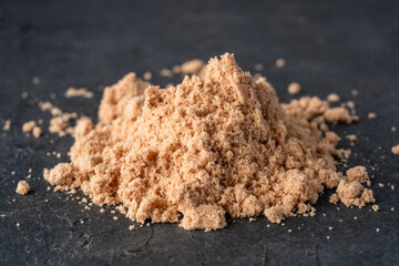 Chocolate whey protein. Supportive nutrition for muscle building	
