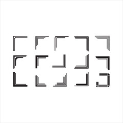 Elegant Set of Borders and Corners Vector Illustrations &ndash; Decorative Frames for Design vector.