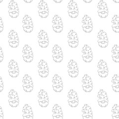 Gnome pattern with festive hats