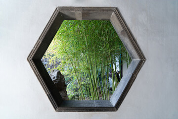 classical Chinese garden window